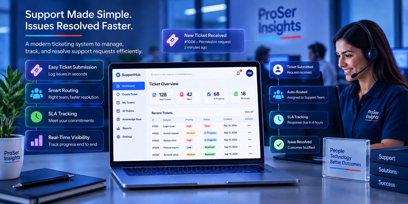 Ticket Raising System by ProSer Insights